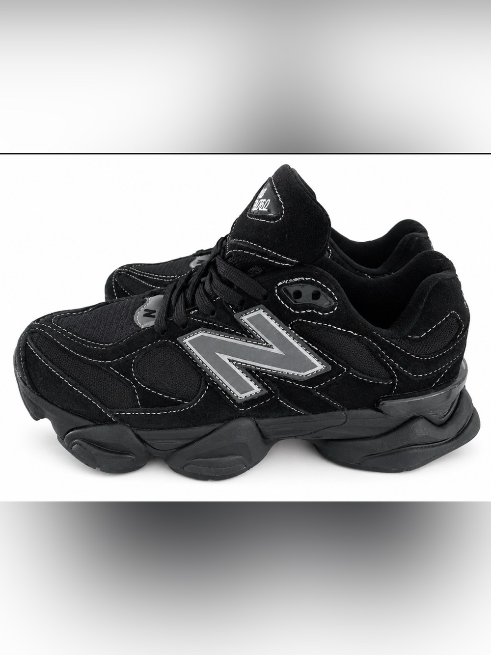 New Balance Black Sneakers with Reflective 'N'